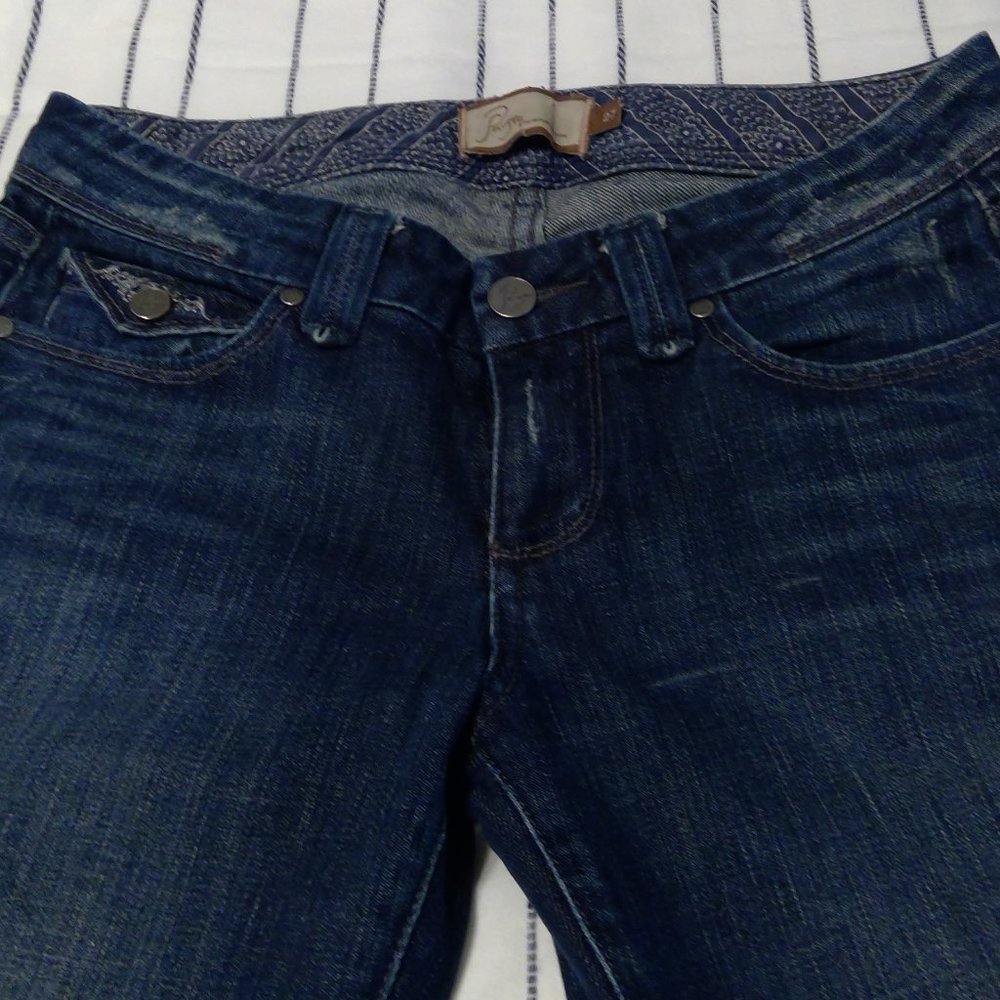 Paige Pico Jeans boot cut dark blue size 27